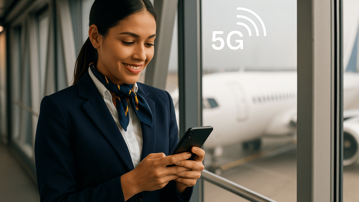 How to get mobile data instantly after landing